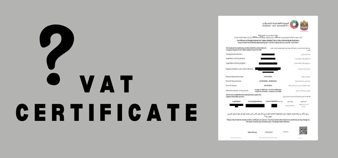 Showing how you can check vat certificate